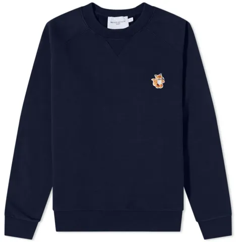 Maison Kitsuné All Right Fox Patch Crew Sweat