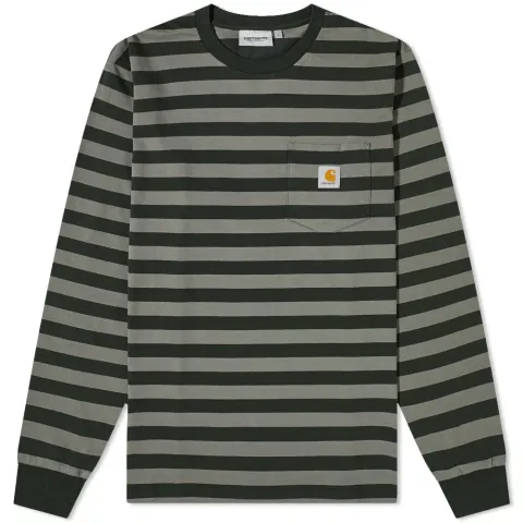 Long Sleeve Merrick Stripe Pocket T-Shirt