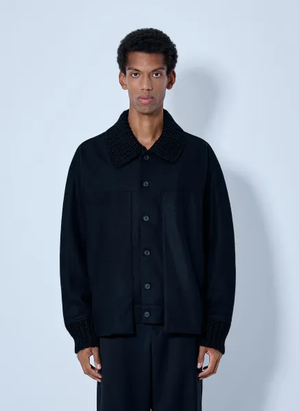Yohji Yamamoto Rib Detail Blouson