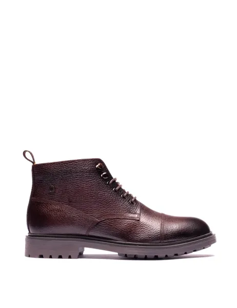 Base London Leather Casual Boots Brown
