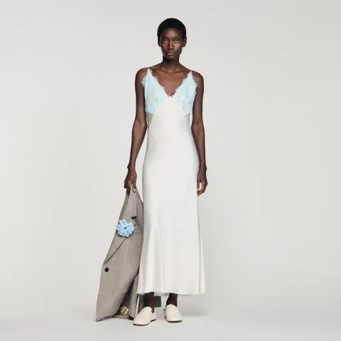 Lingerie-style maxi dress