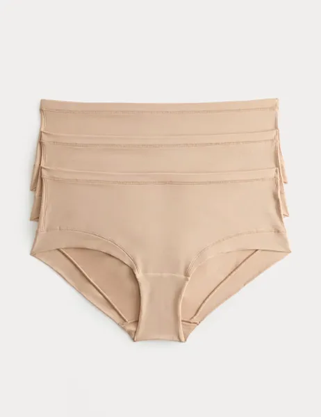 Body by M&S 3pk Flexifit Modal Low Rise Shorts Opal