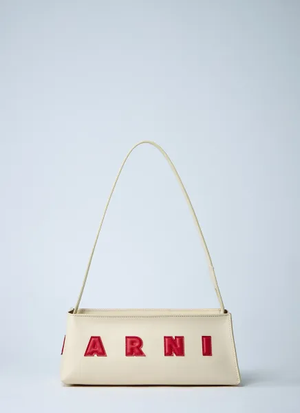 Leather Baguette Musuem Shoulder Bag