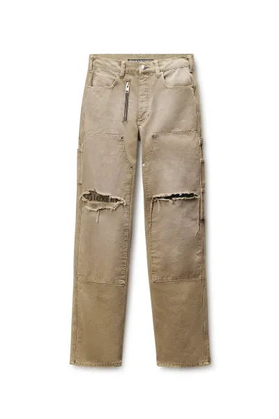 Zip Mid-Rise Carpenter Pant