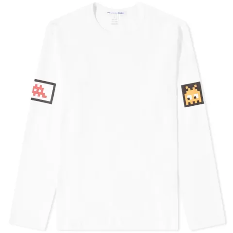 Long Sleeve Invader Graphic T-Shirt