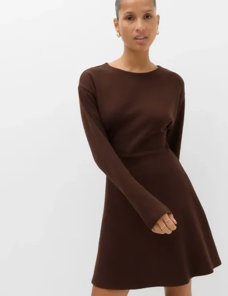 Marks & Spencer Cotton Rich Cosy Mini Skater Dress