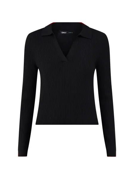 Only Kaya Long Sleeve Polo Knit Top