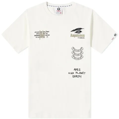 AAPE Mixed Camo Moon Face Tee