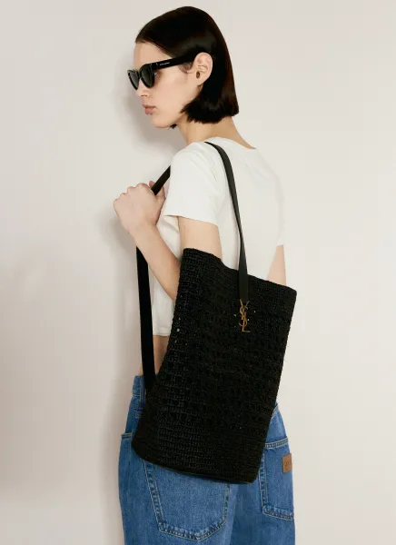 Raffia Bucket Bag