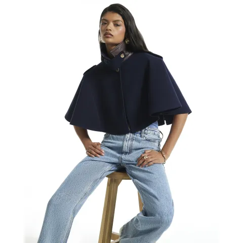 River Island Collared Short Cape