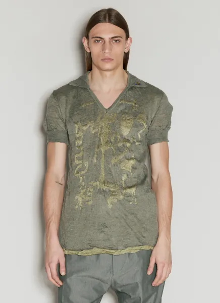 Caveman Knit Polo Top