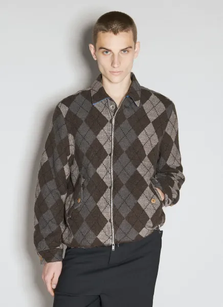 Argyle Wool Jacket