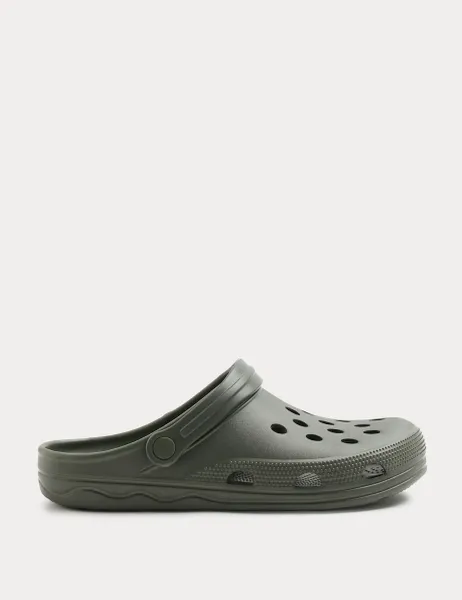 Marks & Spencer Slip On Clogs Khaki