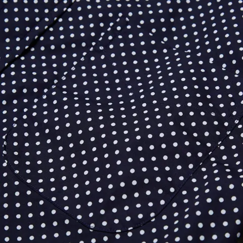 Button Down Short Sleeve Polka Dot Shirt