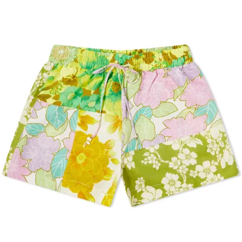 ALÉMAIS Elora Patchwork Shorts