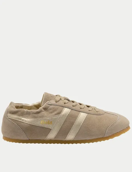 Gola Aurora Suede Metallic Trainers Beige Mix