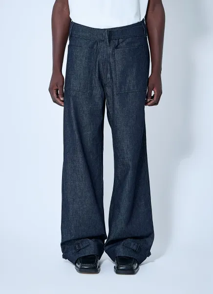 Belted Denim Jeans
