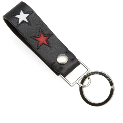 Stars Leather Keyring