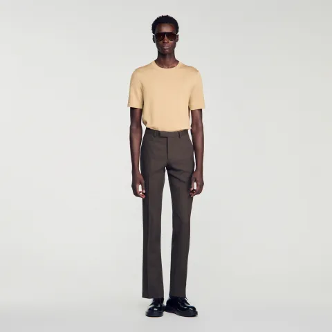 Wool suit trousers