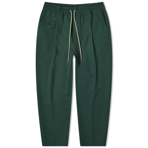 Cropped Pleat Trousers