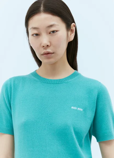 Cashmere Short-Sleeve Sweater