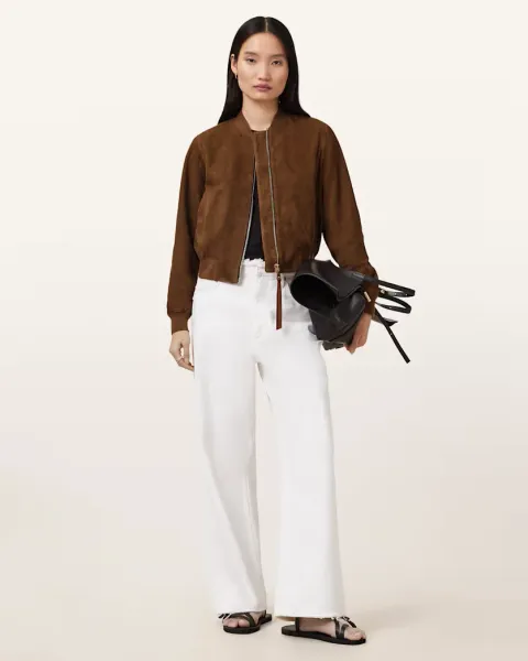 Orten Suede Bomber Jacket