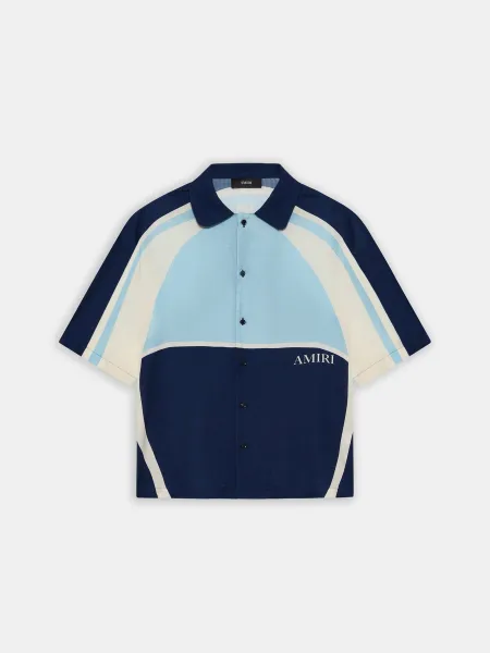 MA QUAD PANEL OVERSIZED CAMP SHIRT - Midnight Blue