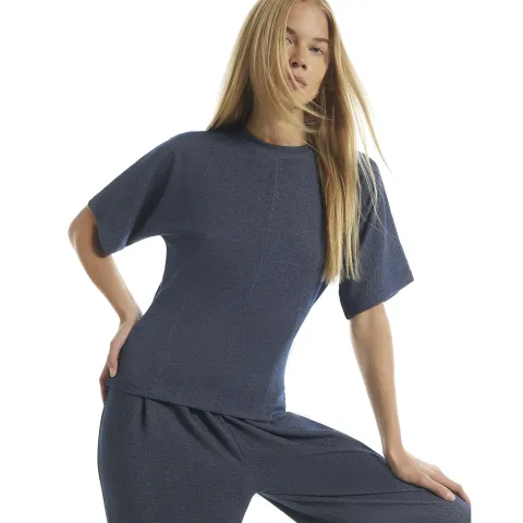 River Island Denim Look Kimono T-Shirt