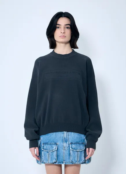 Logo Embossed Sweater