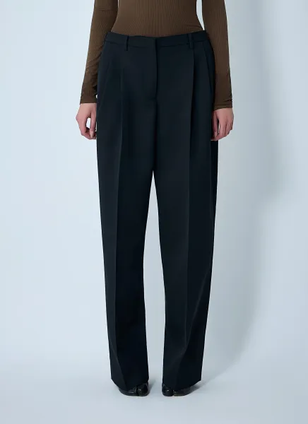 Wool Belted Pants