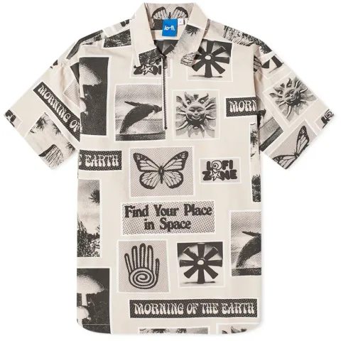 Earth Quarter Zip Short Sleeve Shirt