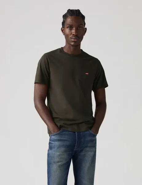 Levi's Levi's Original Housemark Pure Cotton Jersey T-Shirt Dark Brown