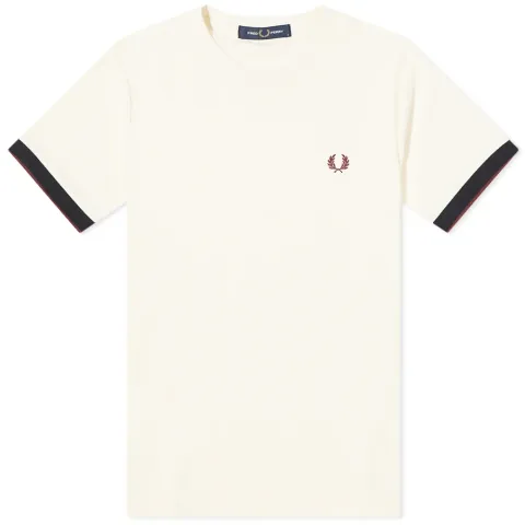 Contrast Cuff Pique T-Shirt