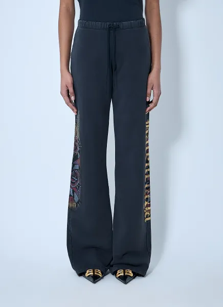 Tacky Tattoo Flared Track Pants