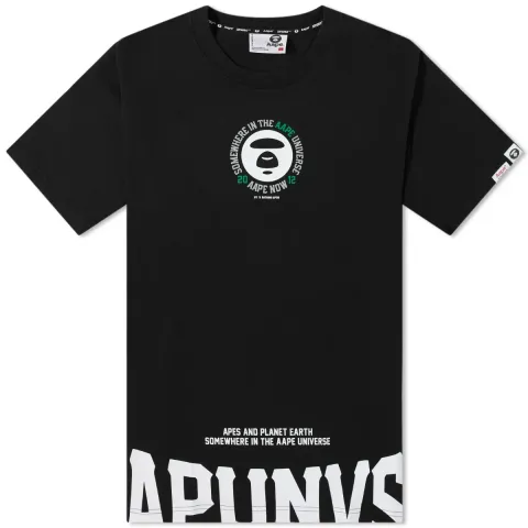 AAPE Street Baseball Oversized Print T-Shirt