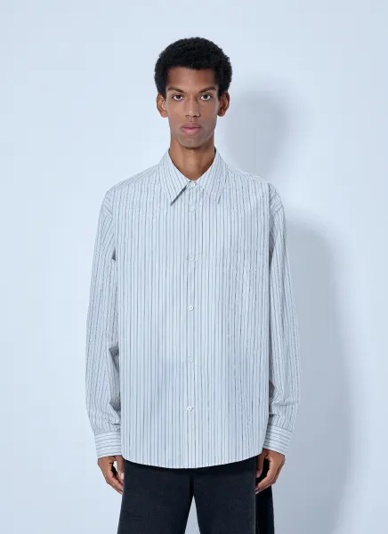 Marni Striped Cotton Poplin Shirt