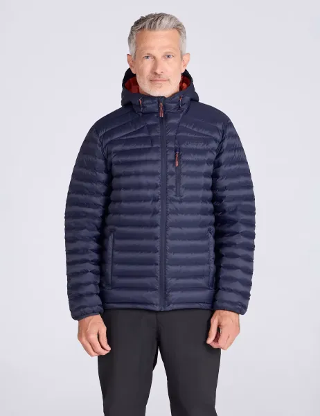 Mountain Warehouse Down Padded Hooded Puffer Jacket Navy