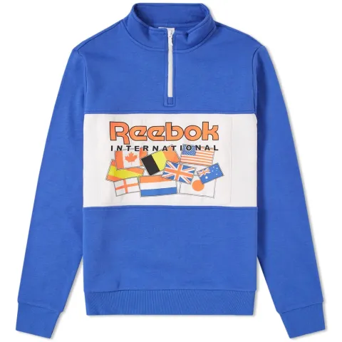 1/4 Zip Flag Track Top