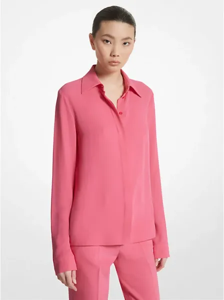 Michael Kors Hansen Silk Georgette Shirt