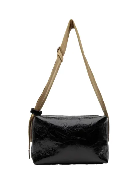 Medium Shoulder Bag Black / Mustard