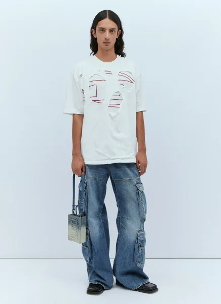 T-Strapoval Cut-Out T-Shirt