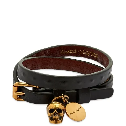 Double Wrap Skull Bracelet