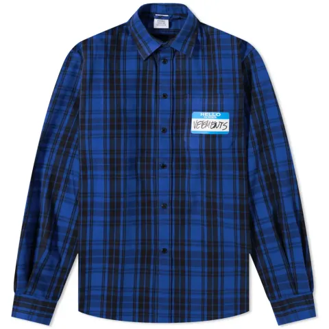 My Name Is Vetements Flannel Shirt