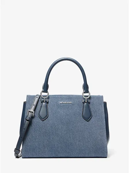 Marilyn Medium Denim Satchel
