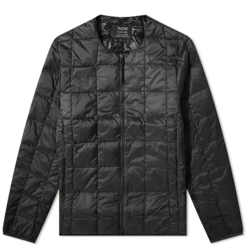 Crew Neck Zip Down Jacket