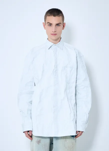 Metalized Wrinkled Shirt