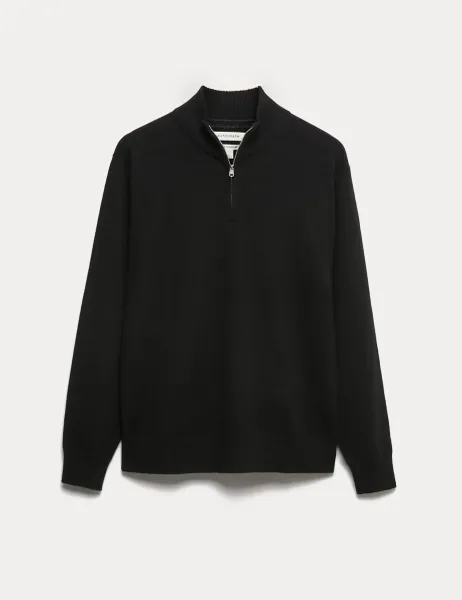 Autograph Pure Cashmere Half Zip Jumper