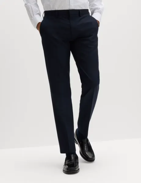 Marks & Spencer Slim Fit Machine Washable Suit Trousers Navy