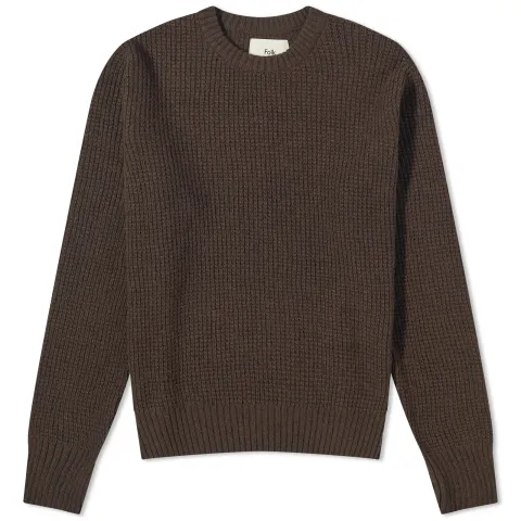 Waffle Crew Knit