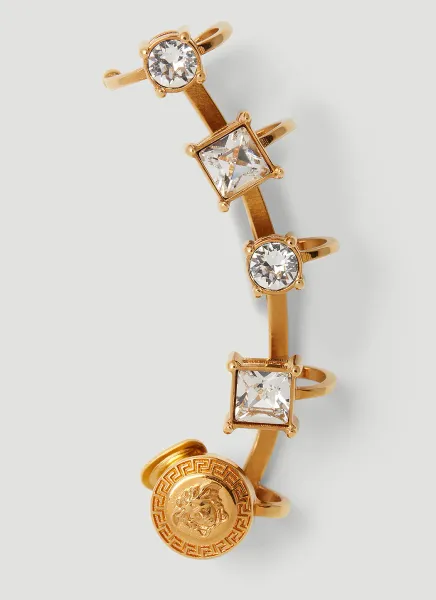 Crystal Medusa Cuff Earring